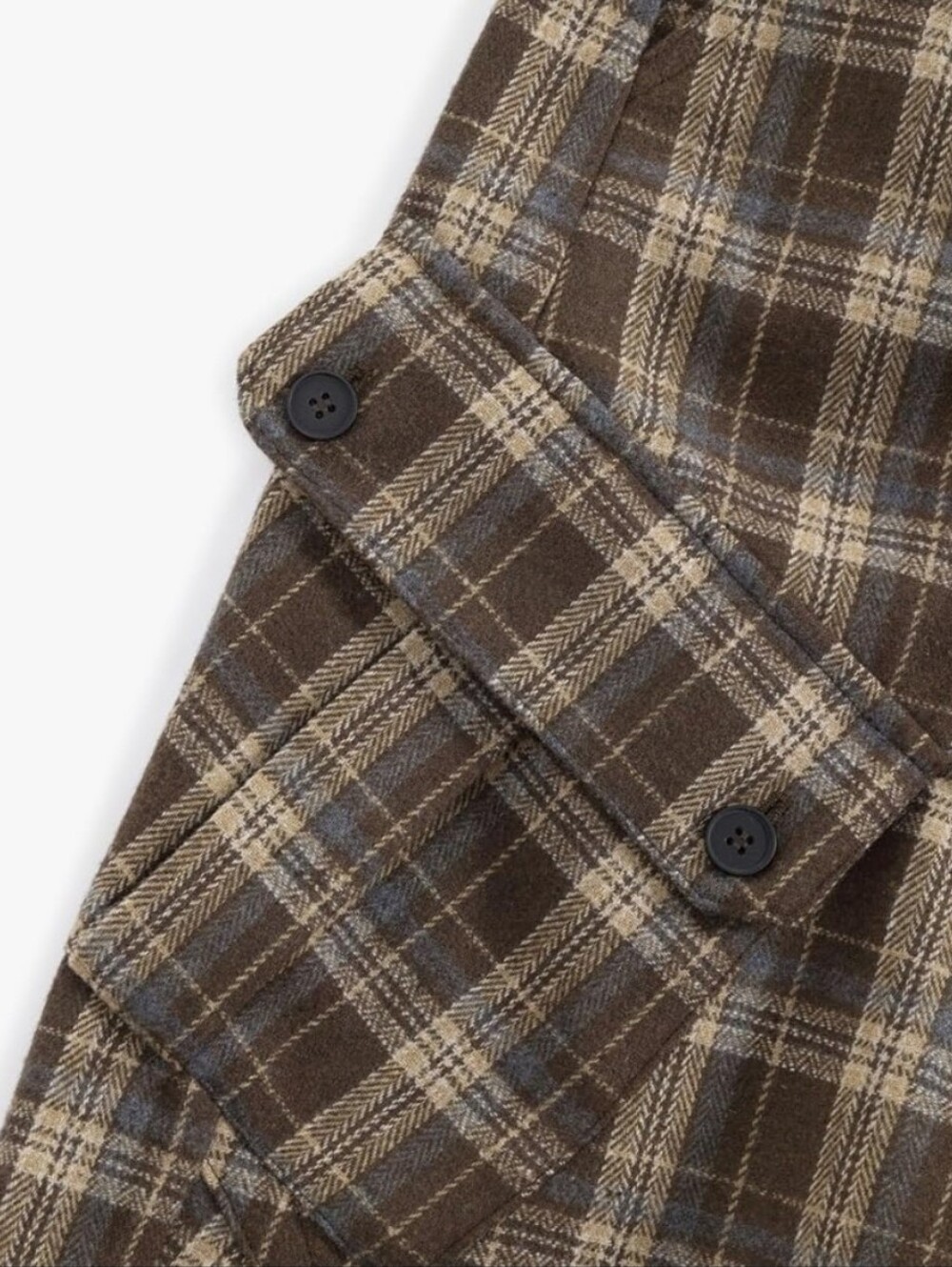 NIB Aelfric Eden Plaid Cargo Pants  Wide Leg Baggy Barrel Flannel Y2K - Picture 6 of 11